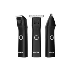 Green Lion 3 in 1 Body Trimmer: 1200mAh Cordless with LED Light in Black - Image 2