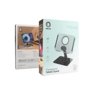Green Lion Transparent Tablet Stand - Black - Image 2