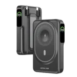 Green Lion Mag-Vision 10000mAh Power Bank: MagSafe Wireless Charger in Black