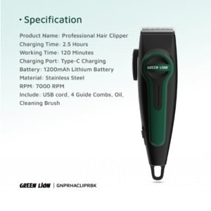 Green Lion Professional Hair Clipper - Image 4