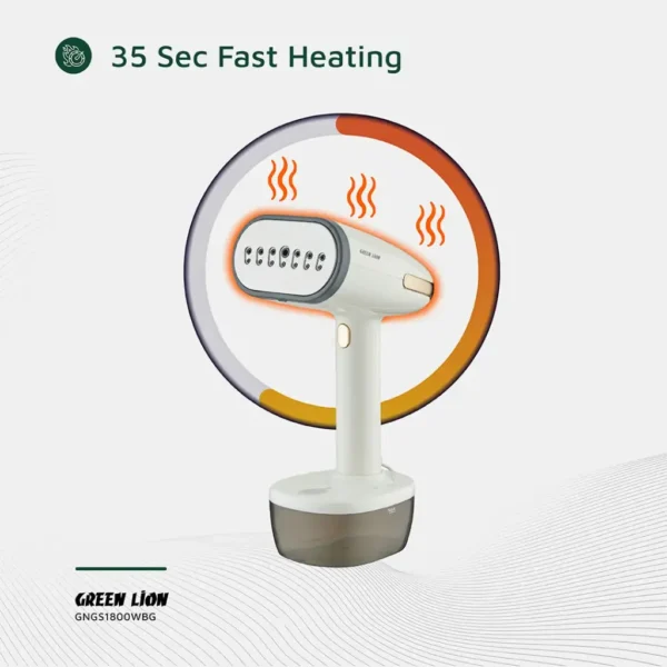 Green Lion Steam 1800W Garment Steamer - Beige - Image 4