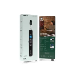 Green Lion Wireless Presenter with Retractable Pointer - Black - Image 2