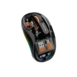 Green Lion Wireless Turtle Mouse 2400DPI, Connect 3 Devices, 10m Range, 2.4GHz USB-A/Type-C+BT1+BT2 Attend Mode, 3 Milion Times Clicking Life, 800-1200 Optical Resolution