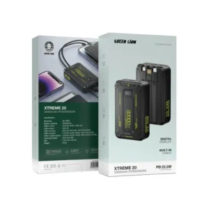 Green Lion Xtreme 20 Power Bank 20000mAh PD 22.5W - Black - Image 2
