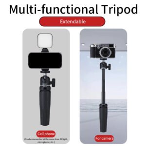 Jmary MT27 Mini Portable Lightweight Tripod Stand Smart Selfie Stick 360 Rotation for Phone and Camera