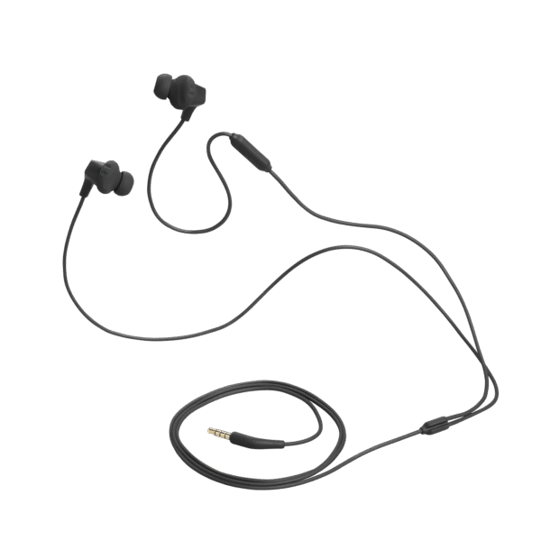 JBL Endurance Run 2 Waterproof Wired Sports In-Ear Headphones, Fliphook Desigh, Flexsoft Technology, IPX5 Sweatproof, Hands-Free Calls, Magnetic Buds - Black - Image 2