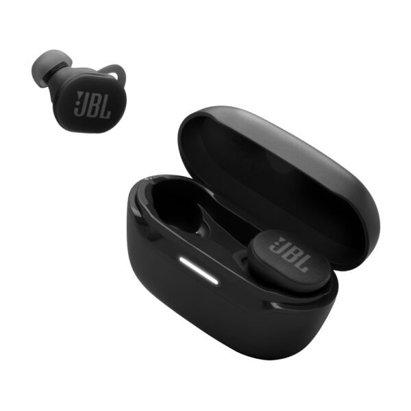 JBL Endurance Race 2, True Wireless Bluetooth Earbuds, 48 Hour Battery Life, IP68 Waterproof and Dustproof, Noise Cancelling, JBL Pure Bass Sound, Smart Ambient Technology, Sports Mode, Black