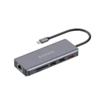 Porodo 9in1 4K HDMI Ethernet USB C Hub USB 3.2 100W