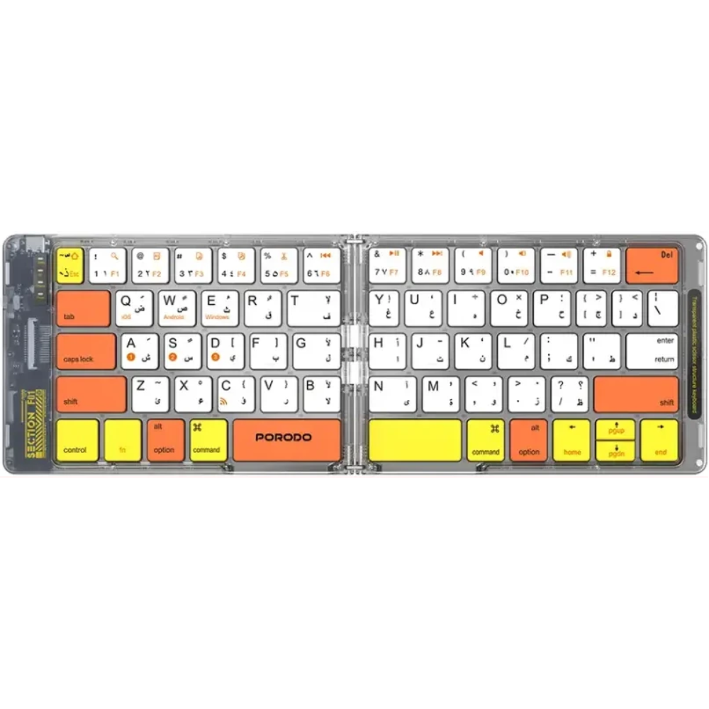 PD ETK03 WH 20Porodo 20Crystal 20Shell 20Wireless 20Keyboard 20White All Products