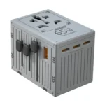 Porodo GaN 5-Port Travel Block Universal Charger - Grey