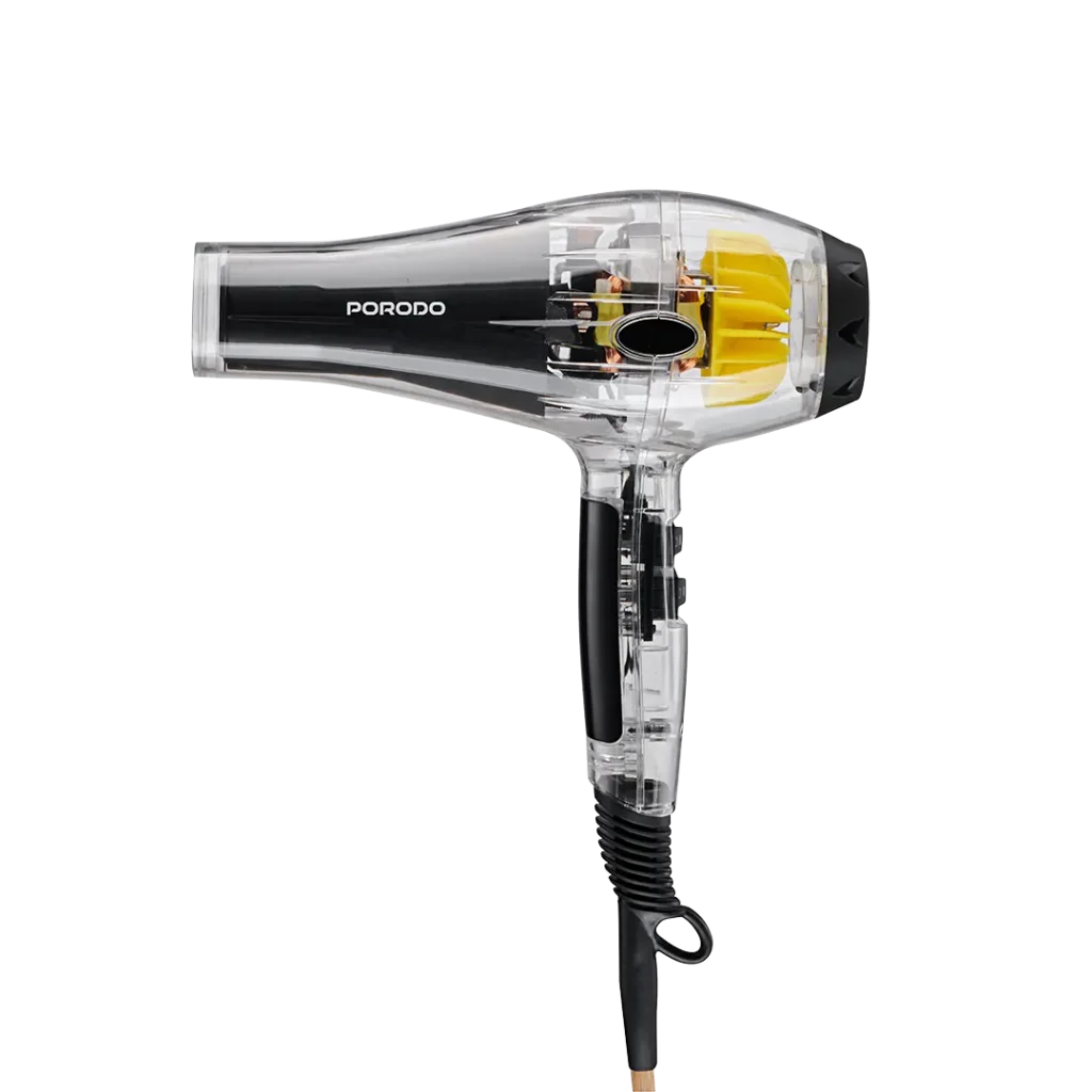 PD LFST106 BK Porodo Lifestyle Crystal Shell Hair Dryer Black All Products