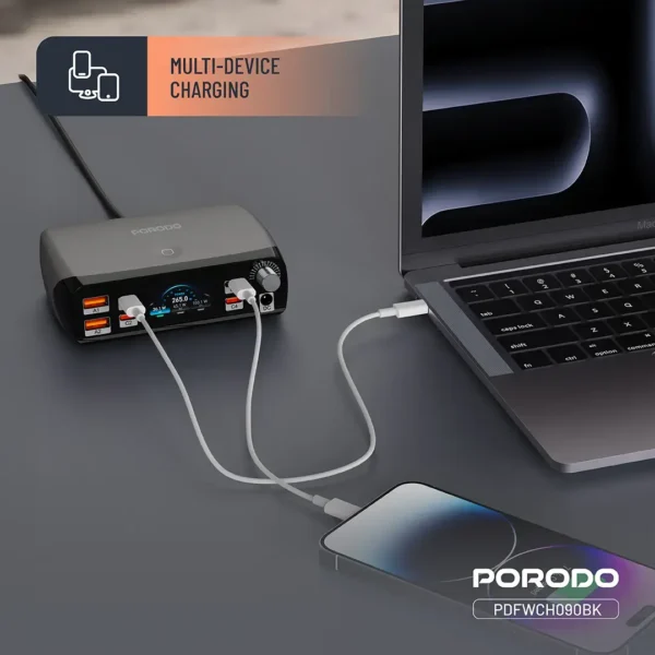 Porodo PowerGate Smart Charging Station - Image 6