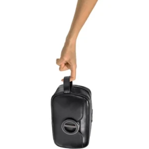 Porodo MagSafe Travel Organizer Pouch with Phone Holder & Premium PU Leather / Organized Storage Design / Integrated MagSafe Holder / Carry Handle / Two Way Zipper / Sleek Design - Image 4