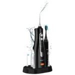 Porodo Lifestyle Ultimate Oral Care Duo Electric Toothbrush & Water Flosser Combo - Black