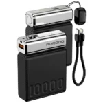Porodo Chrome Volt 10000mAh Power Bank - Black
