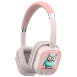 Porodo Soundtec Yotowave Kids Wireless Headphone Pink - Image 2