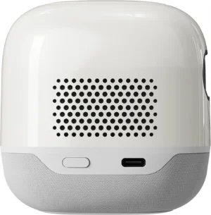 Powerology Mini Beam Portable Projector with Up to 200 Inches Screen Size, 1280 x 720 pixels Native Resolution, 8700mAh Battery Capacity, Up to 3 Hours Working Time, 100 ANSI Lumens Brightness, 2GB RAM, 32GB ROM Storage, Bluetooth Version 5.4, Dual Band Wi-Fi, 2 Built-in Speakers – White - Image 4