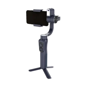 Porodo 3-Axis Ai Tracker & Light Gimbal Stabilizer - Black