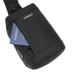 Porodo Crossbody Bag - Black - Image 3