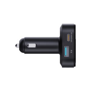 Porodo Dual Microphone FM Transmitter & Charger - Black - Image 3