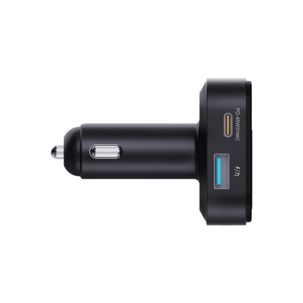Porodo Dual Microphone FM Transmitter & Charger - Black - Image 3