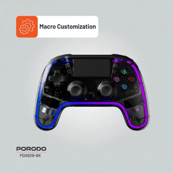 Porodo Gaming Crystal Shell PS4 Controller - Image 3