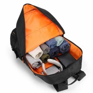 Porodo Gaming PU Laptop Backpack With USB-C Port and PS5 Compartment - Black - Image 3