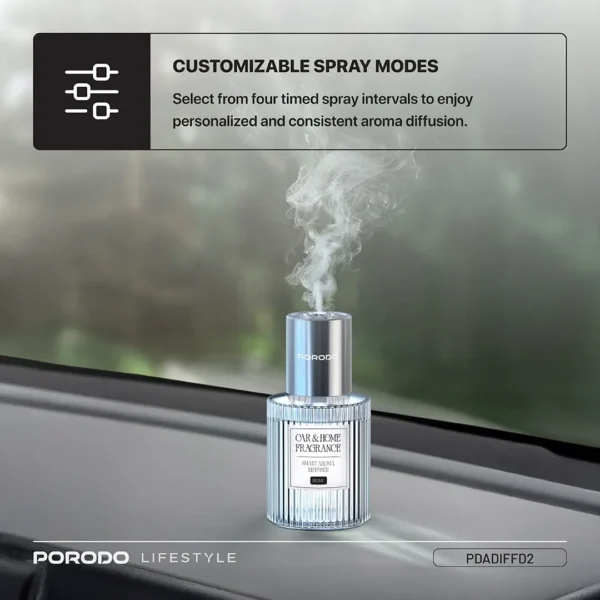 Porodo Lifestyle Grasse Smart Aroma Diffuser - Clear - Image 2