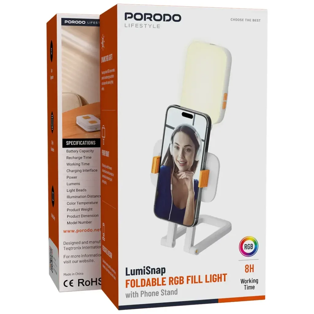 Porodo Lifestyle Phone Stand Fill Light Black 3 All Products