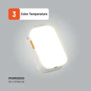 Porodo Lifestyle Phone Stand Fill Light - Black - Image 3