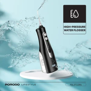 Porodo Lifestyle Ultimate Oral Care Duo Electric Toothbrush & Water Flosser Combo - Black - Image 3