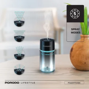Porodo Lifestyle Valencia Smart Aroma Diffuser - Black - Image 6