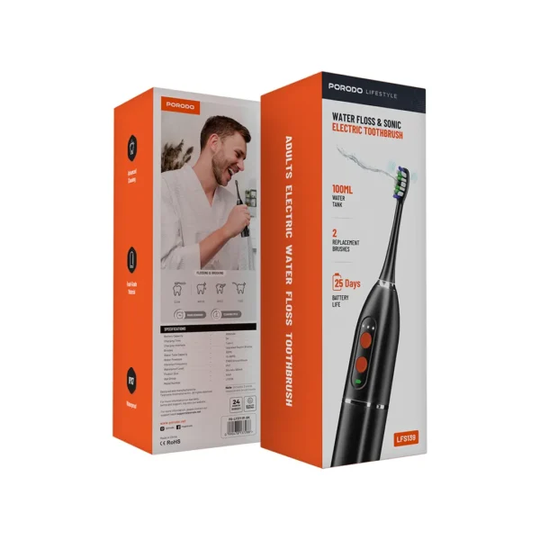 Porodo Lifestyle Water Floss & Sonic Electric Toothbrush - Image 6