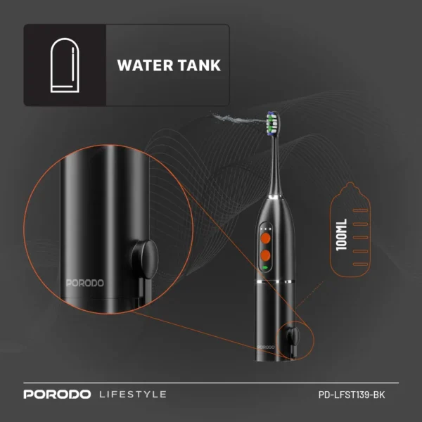 Porodo Lifestyle Water Floss & Sonic Electric Toothbrush - Image 2