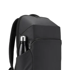 Porodo Lifestyle Water-Resistant PU Backpack - Black - Image 3