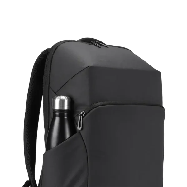 Porodo Lifestyle Water-Resistant PU Backpack - Black - Image 2
