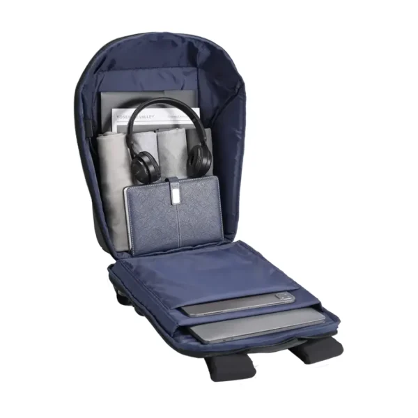 Porodo Lifestyle Water-Resistant PU Backpack - Black - Image 5