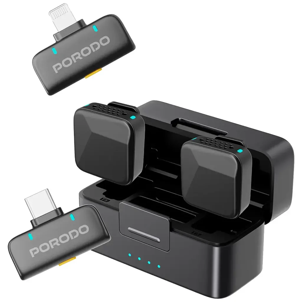 Porodo Orion Lavalier Microphone Type C Lightning Black3 All Products