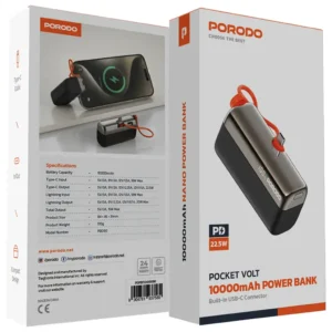 Porodo Pocket Volt 10000mAh Power Bank - Image 3