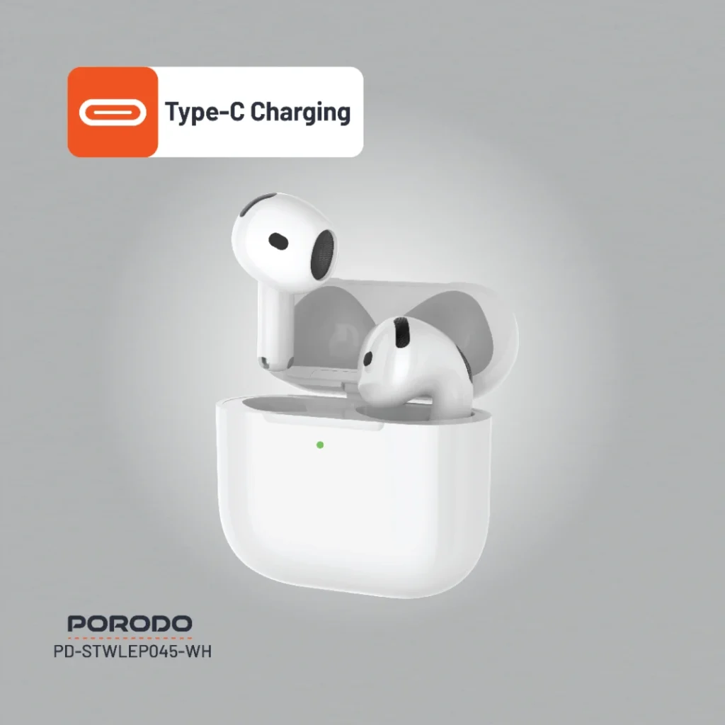 Porodo Soundtec Earbuds Gen 4 White All Products
