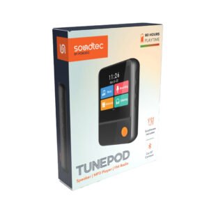 Porodo Soundtec TUNEPOD Speaker MP3 player FM Radio - Black - Image 3