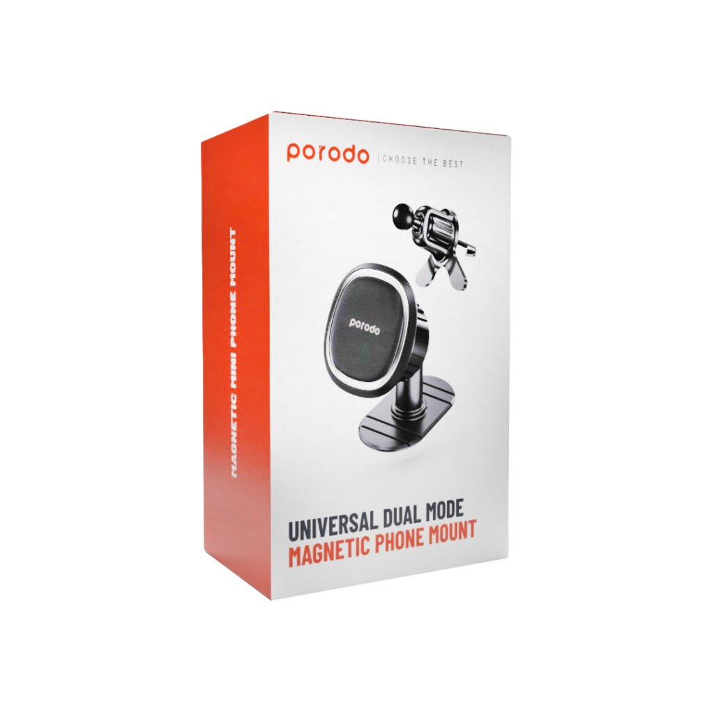 Porodo Universal Dual Mode Magnetic Phone Mount Black All Products