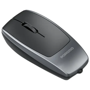 Porodo 1600DPI Wireless Mouse with Card Reader - Black - Image 3