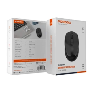 Porodo Dual Mode Wireless Mouse with Adjustable DPI Up to 1600  - Image 4