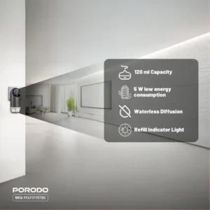 Porodo Lifestyle Wall Plug-In Essential Oil Diffuser - Image 4