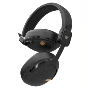porodo Soundtec Onyx Sonic Wireless Headphones– Noise Reduction, Bluetooth 5.4, Type-C Charging, 2H Charge, 18H Playtime, 10m Range, Game & EQ Modes, TF Card Support, Foldable, Multi-Function Controls-Black - Image 3