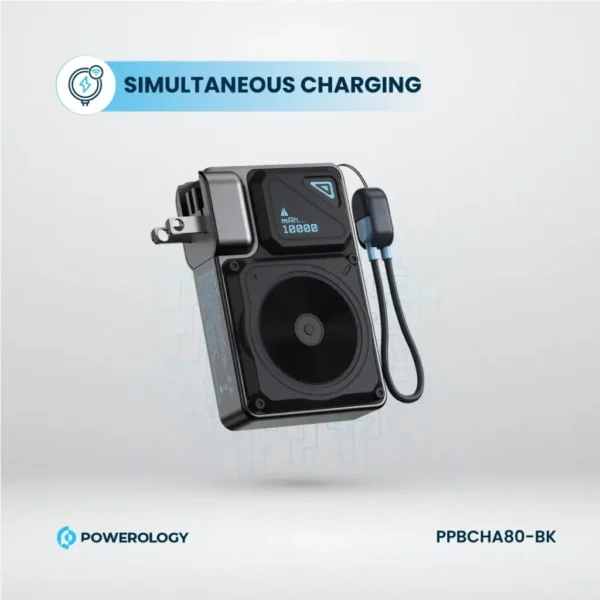 Powerology 10000mAh Wall Charger MagSafe Power Bank - Image 3