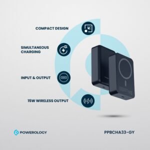 Powerology 20000 mAh 20W PD & 15W Magsafe Powerbank - Image 3