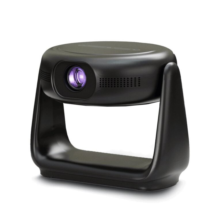 Powerology 300 ANSI Lumens Full HD Portable Projector with Built-in Battery & LCD Light