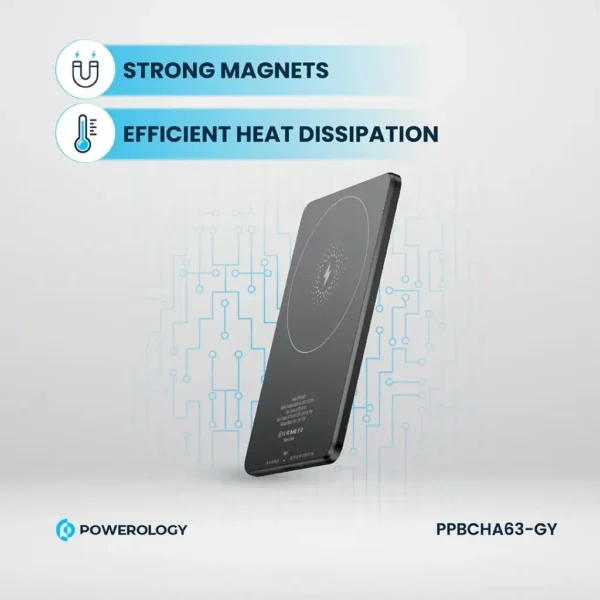 Powerology Ultra-Thin 5000mAh MagSafe Power Bank - Image 5